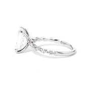 1.8mm Tori Emerald Engagement Rings Princess Bride Diamonds