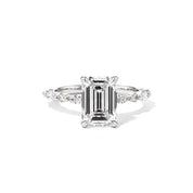 1.8mm Tori Emerald Engagement Rings Princess Bride Diamonds