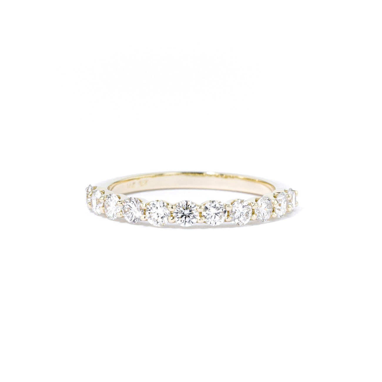 2.6mm Floating Diamond Ring Ring Princess Bride Diamonds 3 14K Yellow Gold