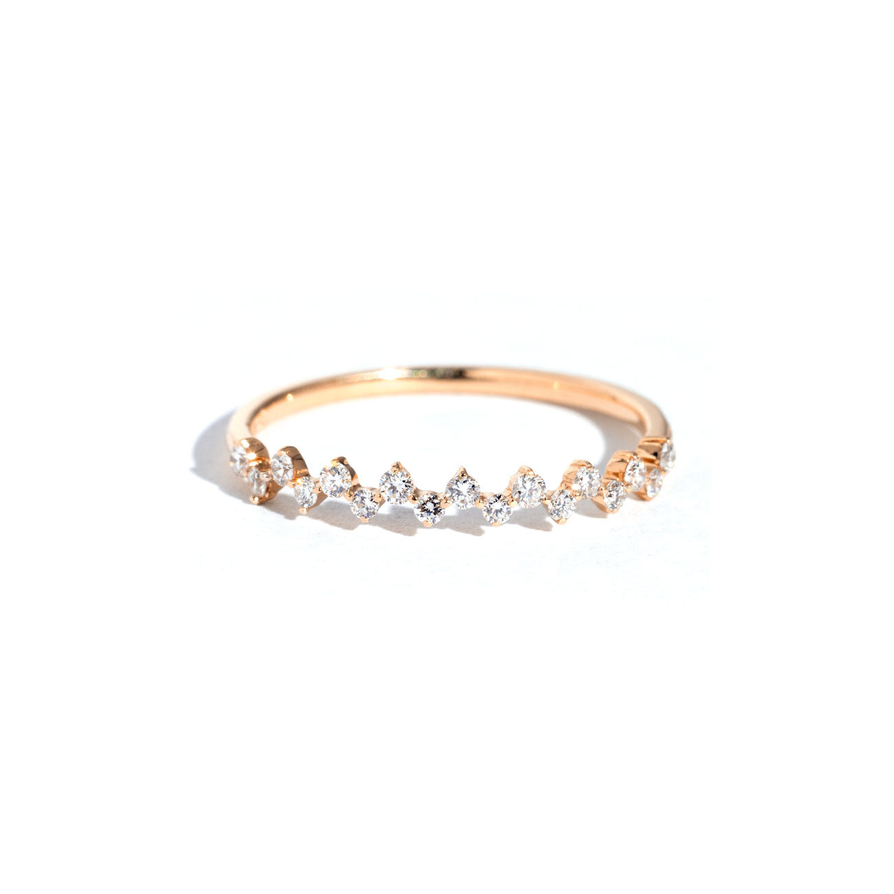 2.6mm Offset Round Diamond Ring Rings Princess Bride Diamonds
