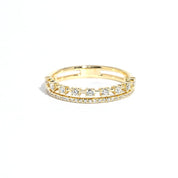 3.4mm Sparkler Band Ring Princess Bride Diamonds 3 14K Yellow Gold