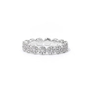 3.7mm Petite Alexis Halo Ring Ring Princess Bride Diamonds