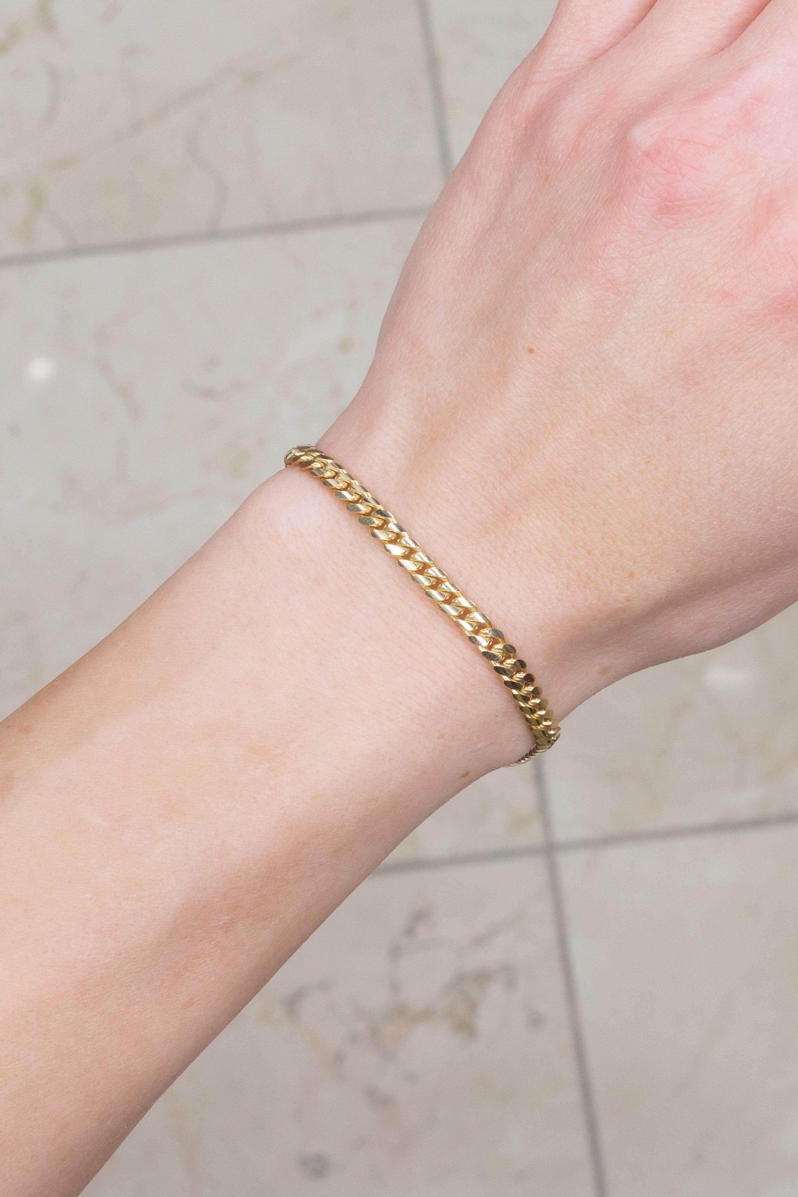 3.9mm Cuban Link Bracelet Bracelets Princess Bride Diamonds