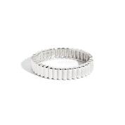 4.0mm Gold Bandolier Ring Rings Princess Bride Diamonds 3 14K White Gold