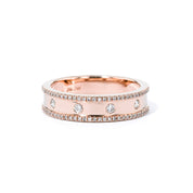 5.0mm Carter Diamond Ring Ring Princess Bride Diamonds 3 14K Rose Gold