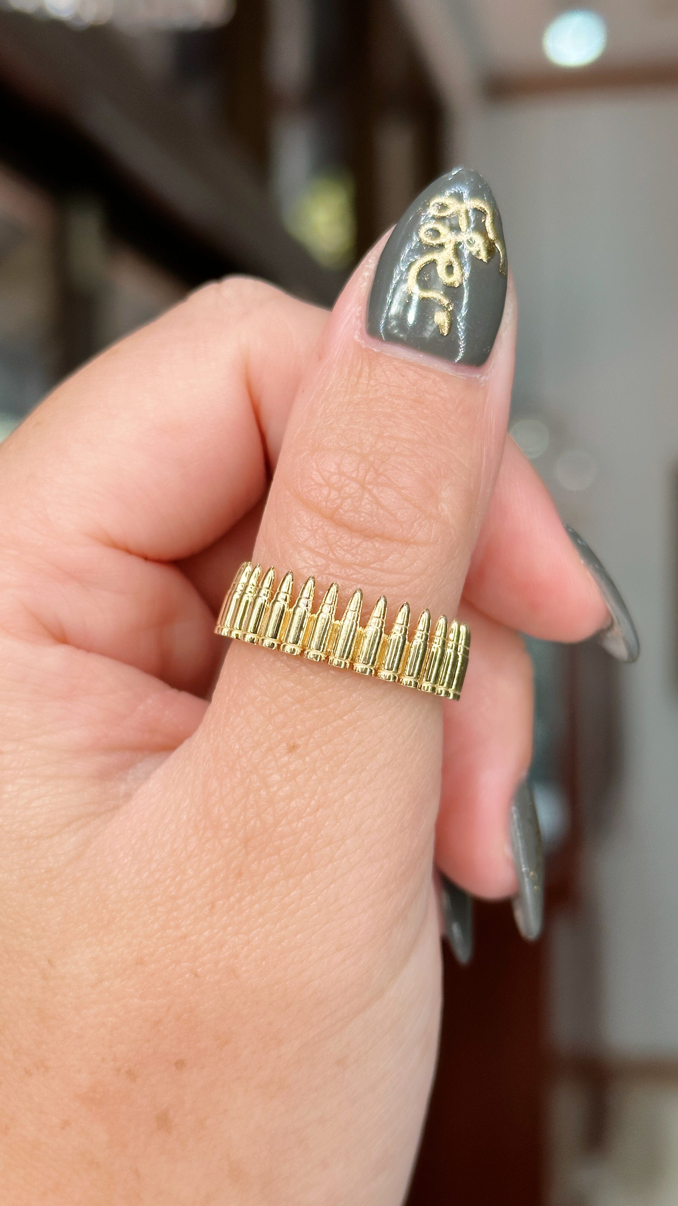 5.56 NATO Gold Ring Rings Princess Bride Diamonds