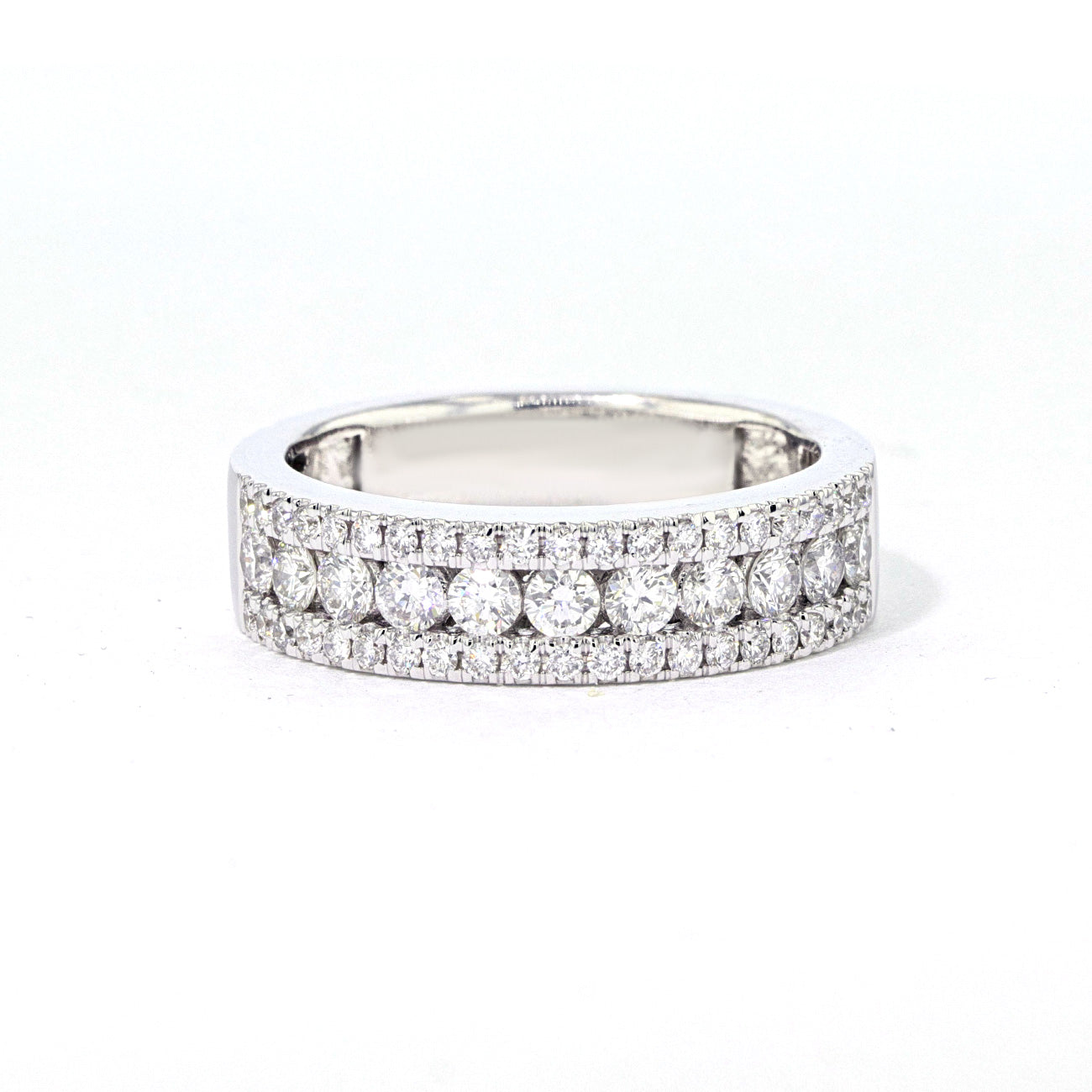 6.0mm Pavé and Channel Diamond Band Rings Princess Bride Diamonds