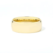 8.0mm Comfort Fit High Polish Band Rings Princess Bride Diamonds 6 14K Yellow Gold 