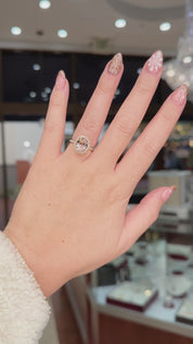 2.48ct Natural Peach Pink Oval Morganite Leilani