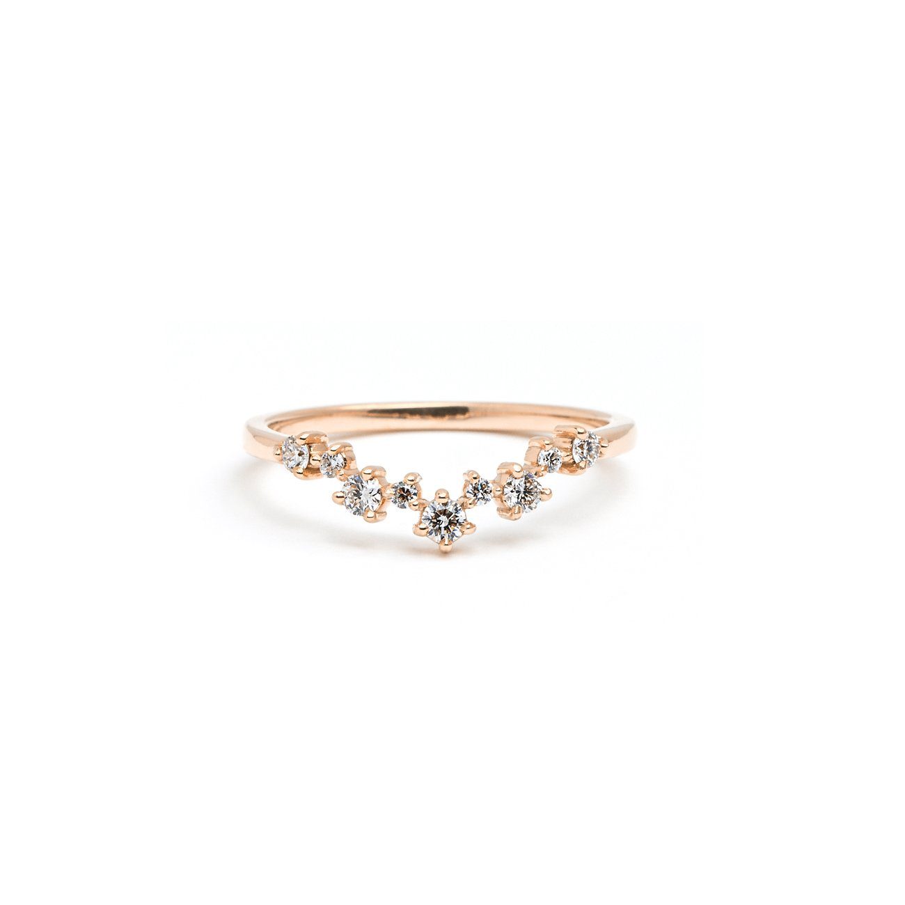 Constellation Diamond Ring Ring Princess Bride Diamonds 3 14K Rose Gold