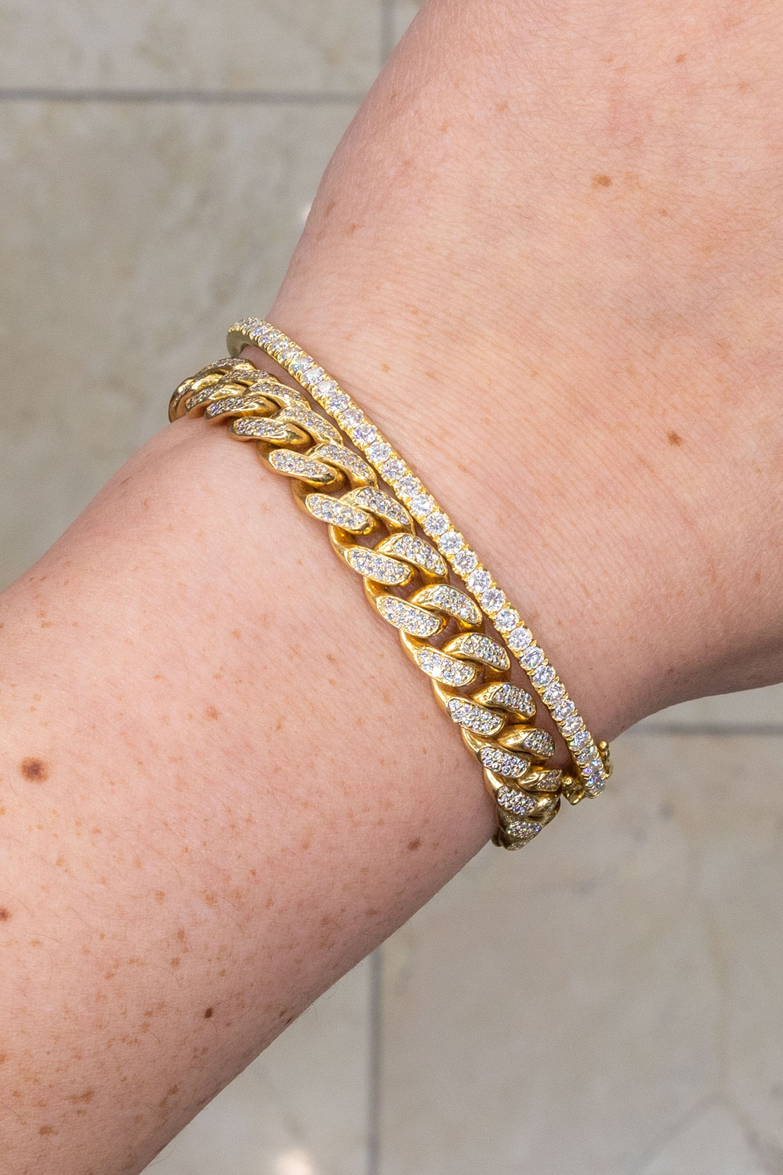 Diamond Cuban Bracelet Bracelets Princess Bride Diamonds