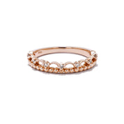 Diamond Lace Ring Ring Princess Bride Diamonds 3 14K Rose Gold