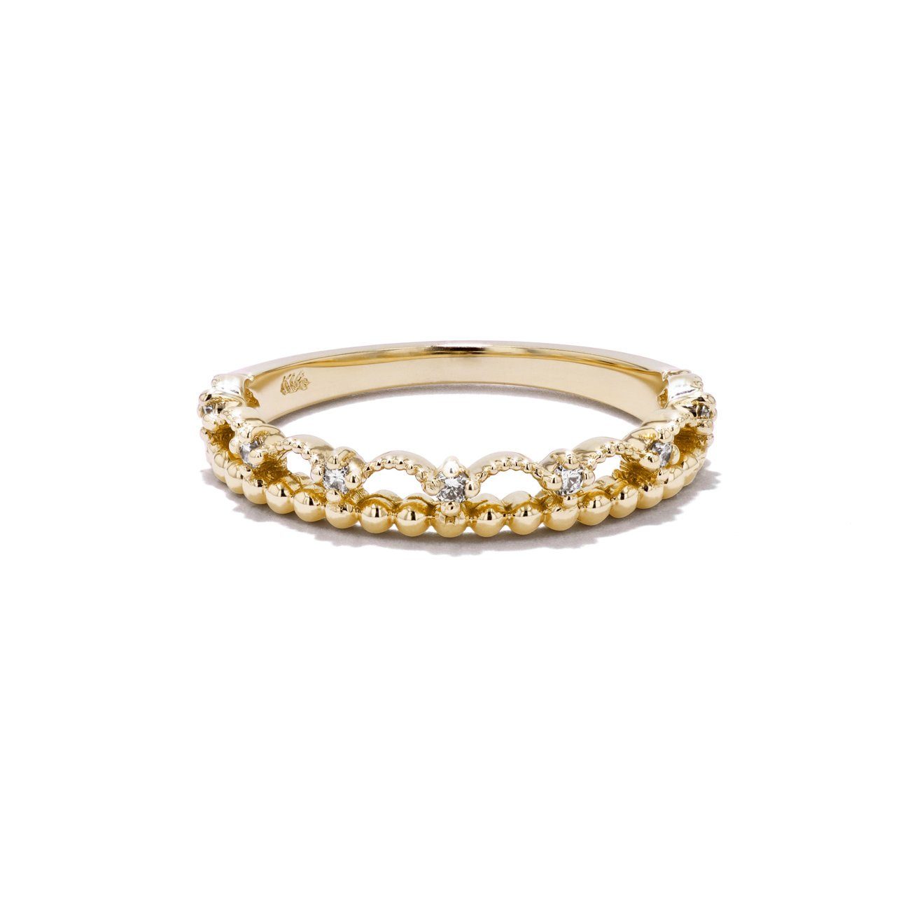 Diamond Lace Ring Ring Princess Bride Diamonds 3 14K Yellow Gold