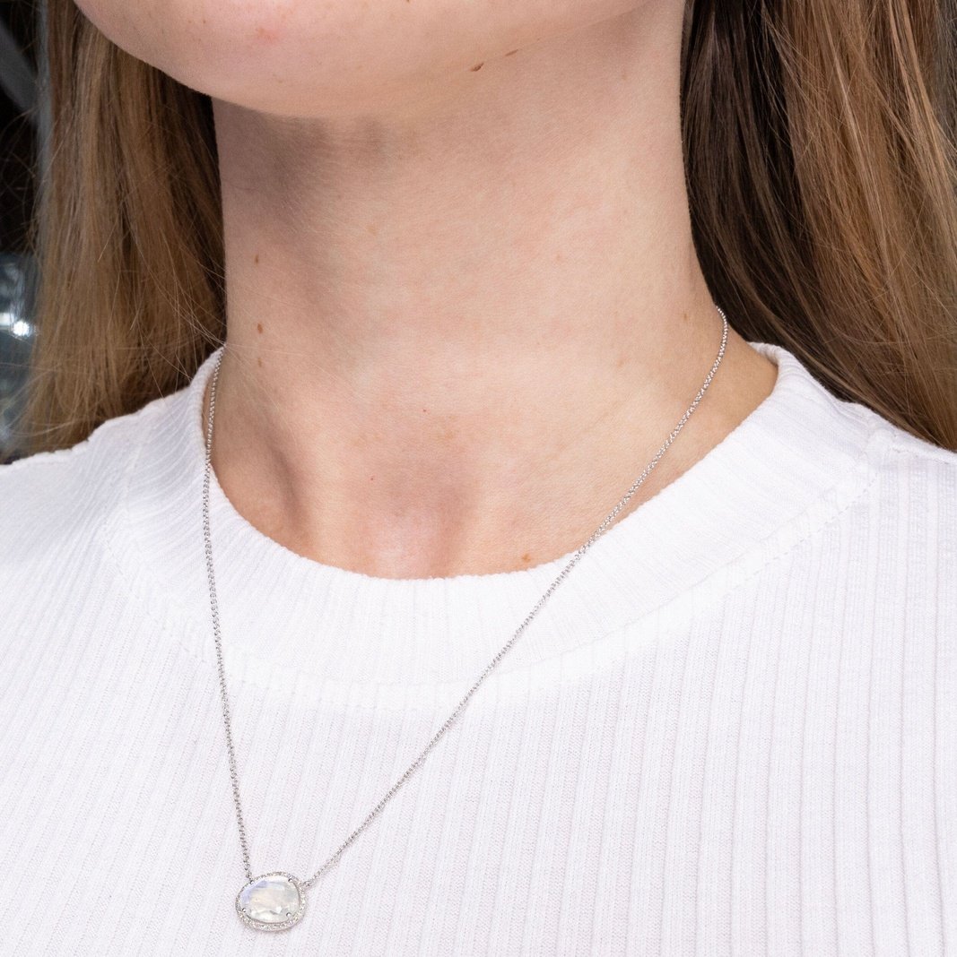 Diamond Moonstone Necklace Necklaces Princess Bride Diamonds