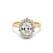 Duchess Oval Engagement Rings Sarah Nicole 3 14K Yellow Gold