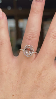 2.48ct Natural Peach Pink Oval Morganite Leilani