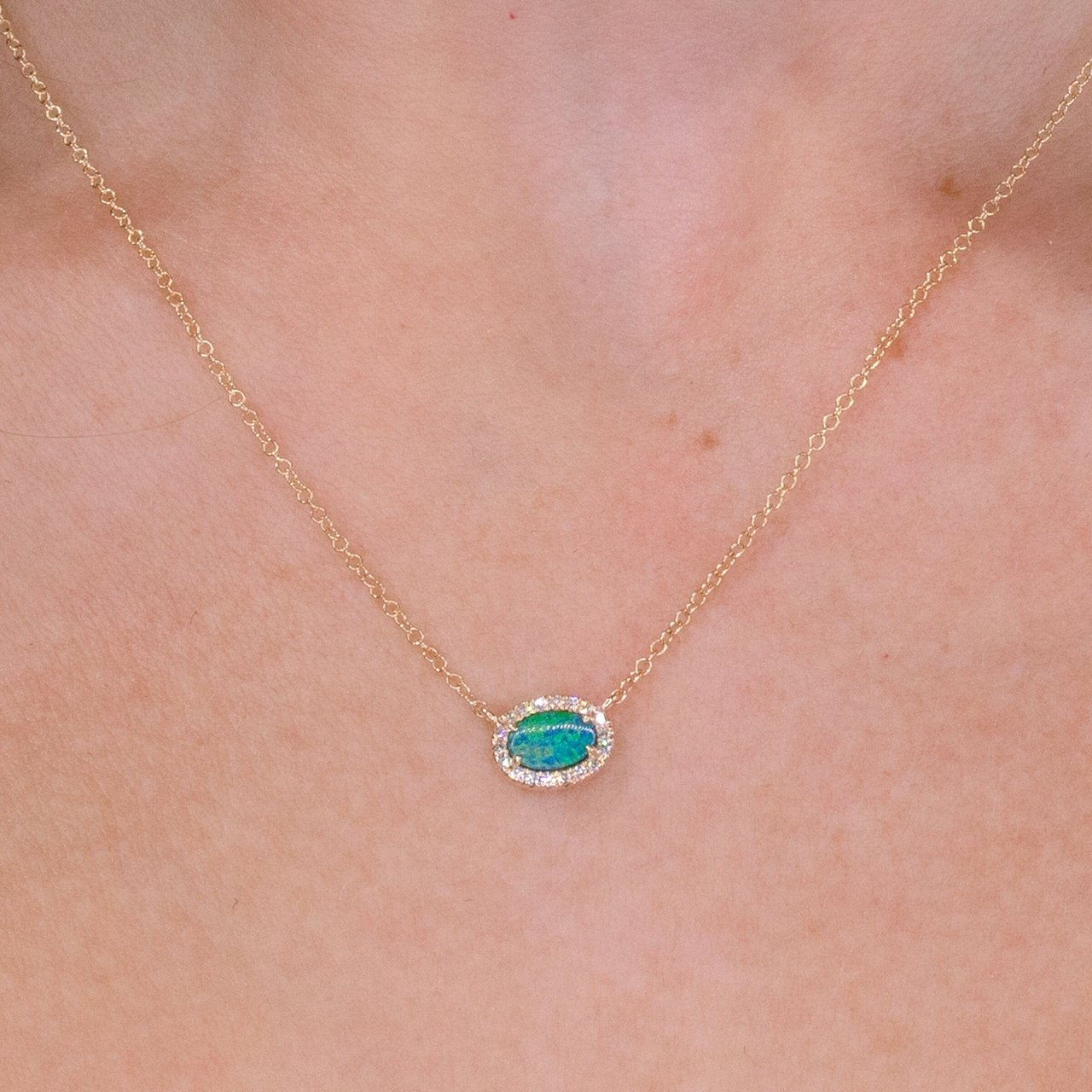 East West Opal Oval Necklace Necklaces Princess Bride Diamonds