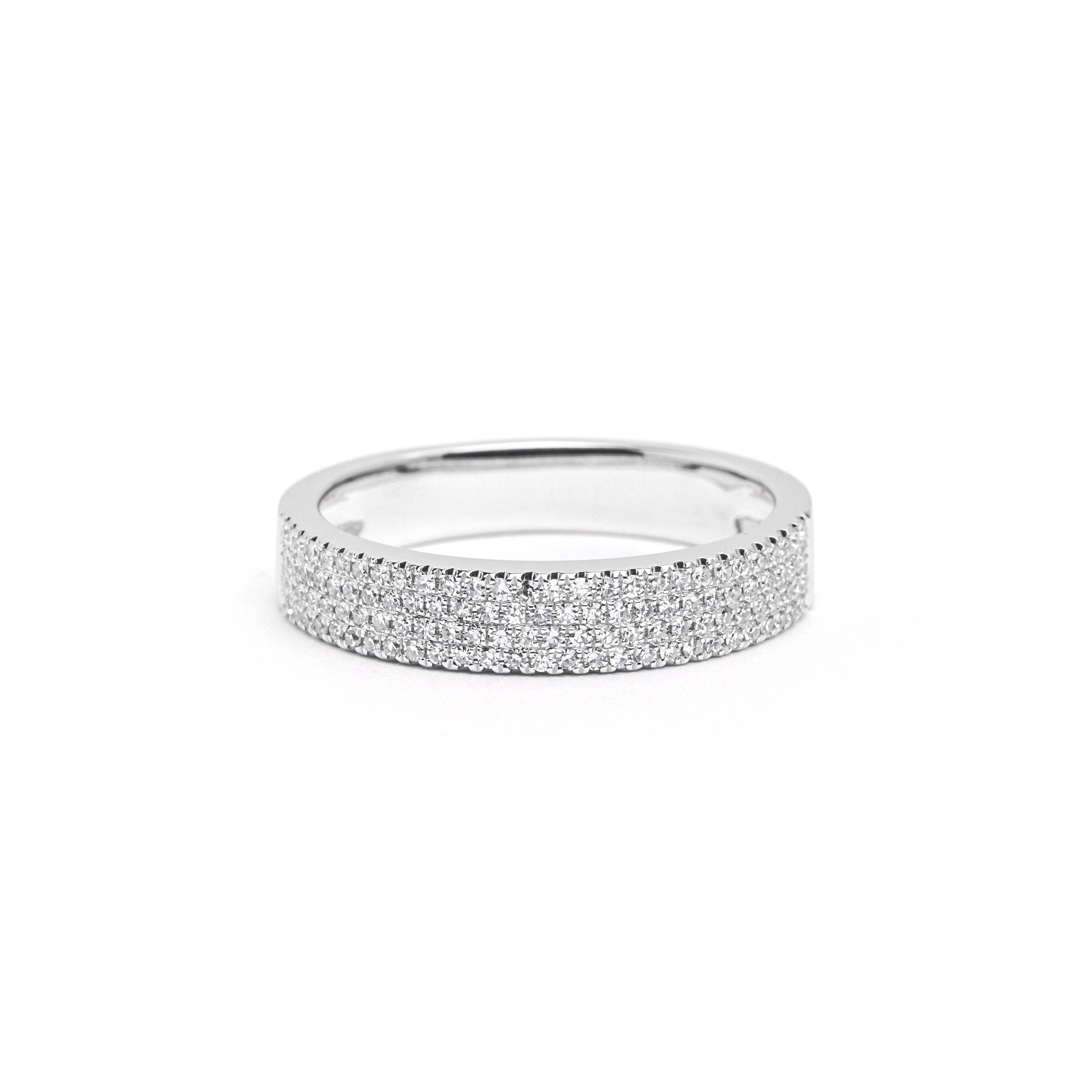 Four Row Pavé Ring Ring Princess Bride Diamonds
