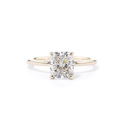 Kayla Cushion High Polish Engagement Rings Princess Bride Diamonds 3 14K Yellow Gold