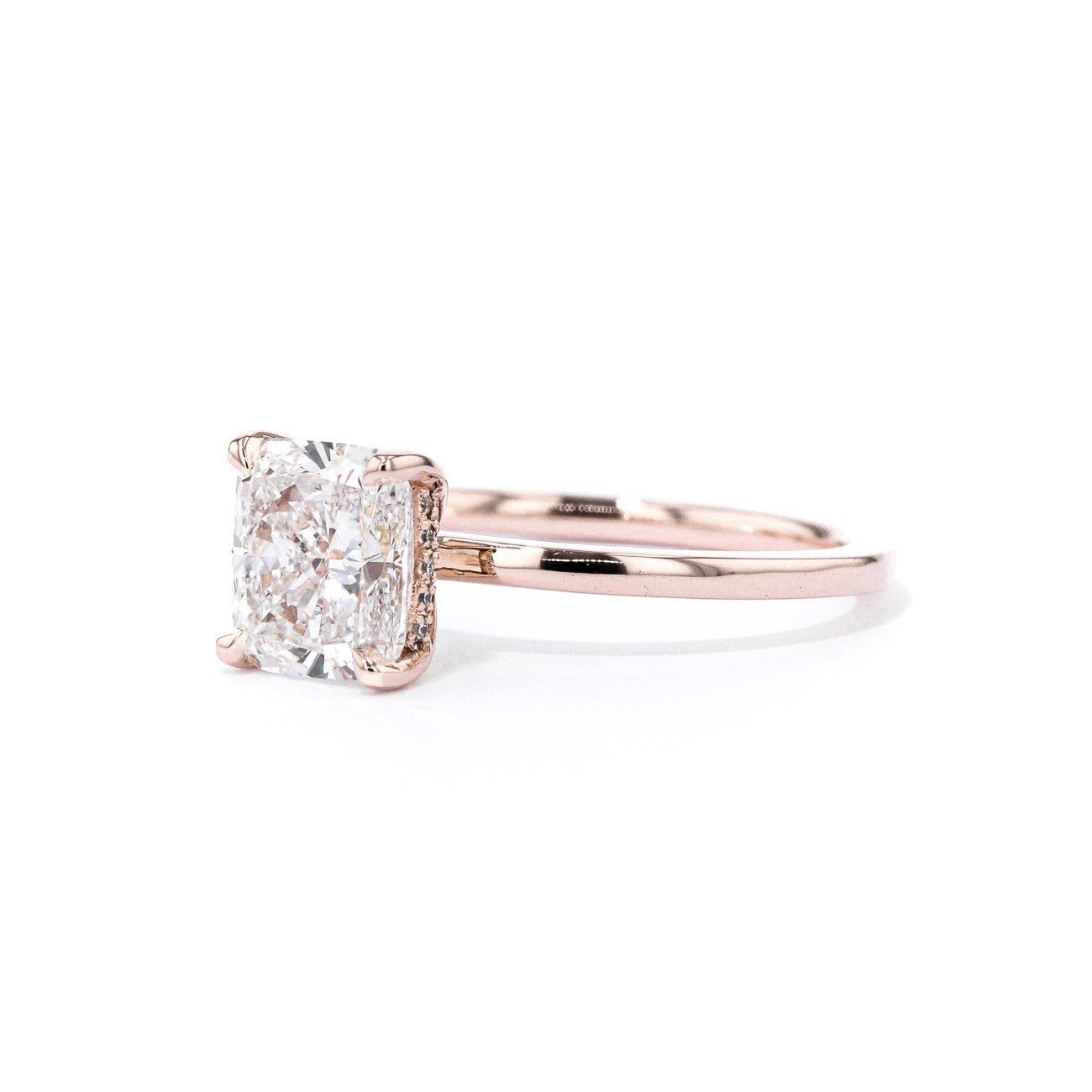 Kayla Cushion High Polish Engagement Rings Princess Bride Diamonds