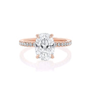 Kayla Oval Engagement Rings Sarah Nicole 3 14K Rose Gold
