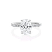 Kayla Oval Engagement Rings Sarah Nicole 3 14K White Gold