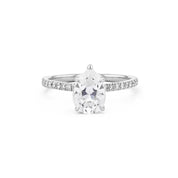 Kayla Pear Engagement Rings Princess Bride Diamonds 3 14K White Gold