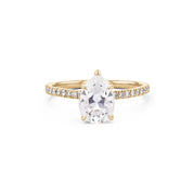 Kayla Pear Engagement Rings Princess Bride Diamonds 3 14K Yellow Gold