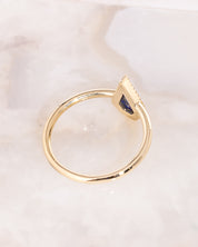 Kite Lapis Halo Ring Rings Princess Bride Diamonds