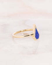 Kite Lapis Halo Ring Rings Princess Bride Diamonds