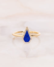 Kite Lapis Halo Ring Rings Princess Bride Diamonds