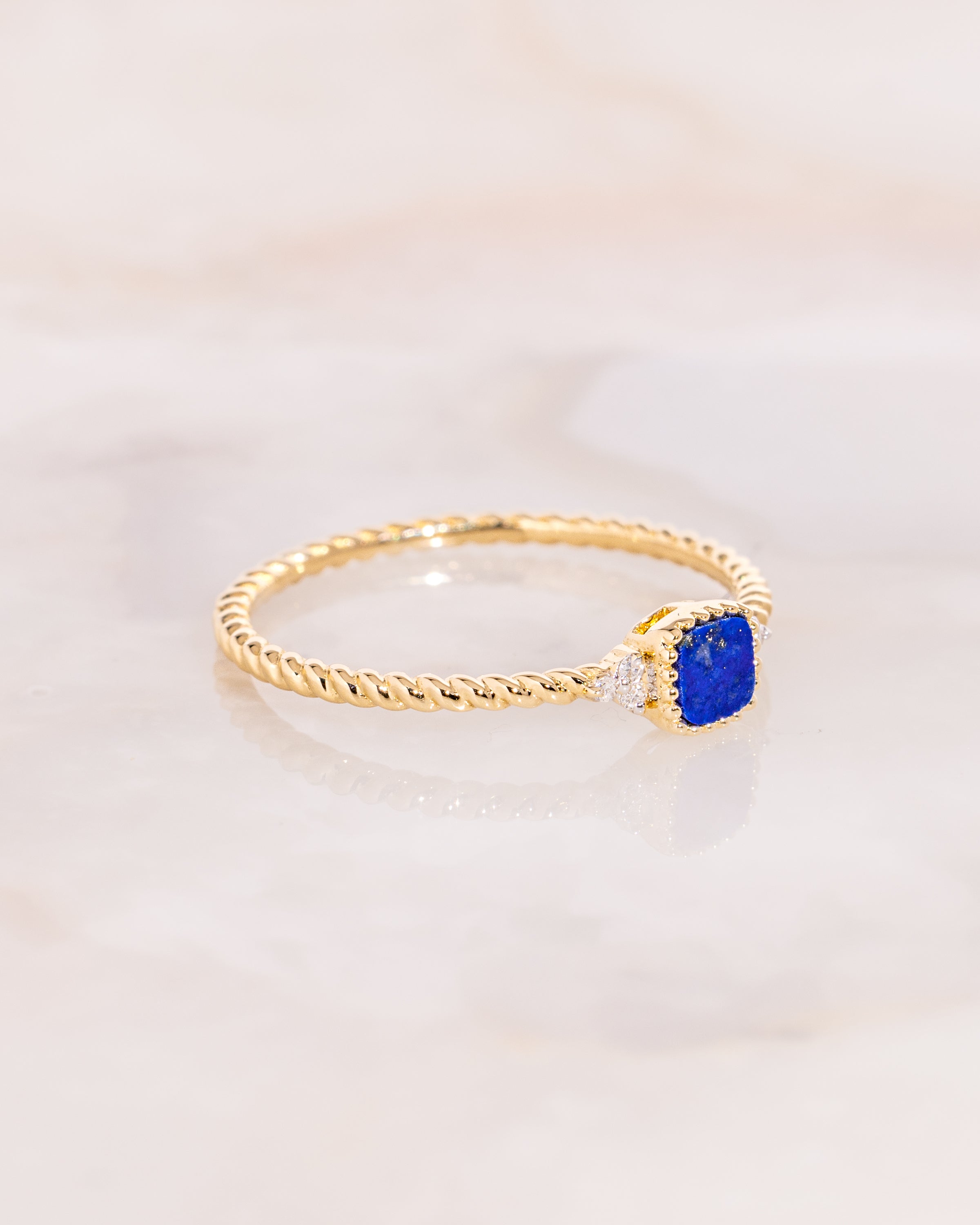Lapis Cushion Bezel Ring Rings Princess Bride Diamonds