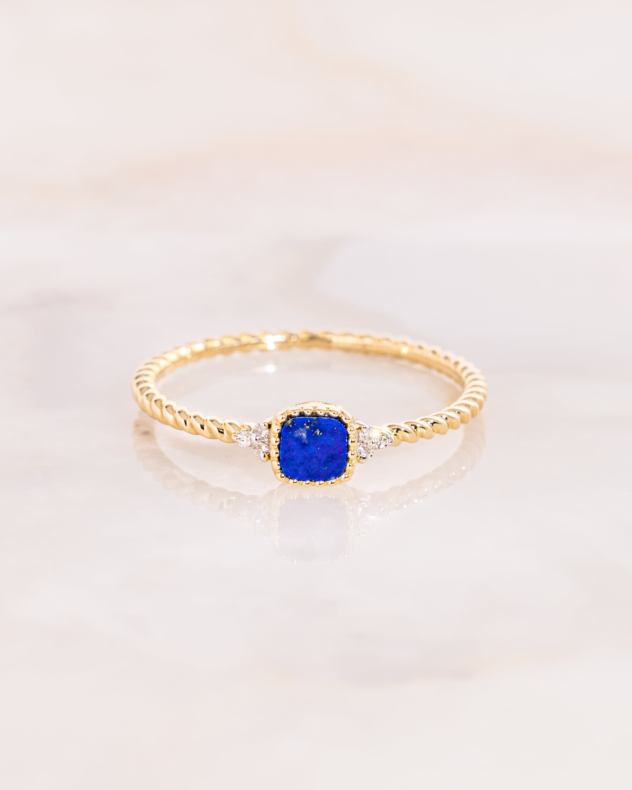 Lapis Cushion Bezel Ring Rings Princess Bride Diamonds