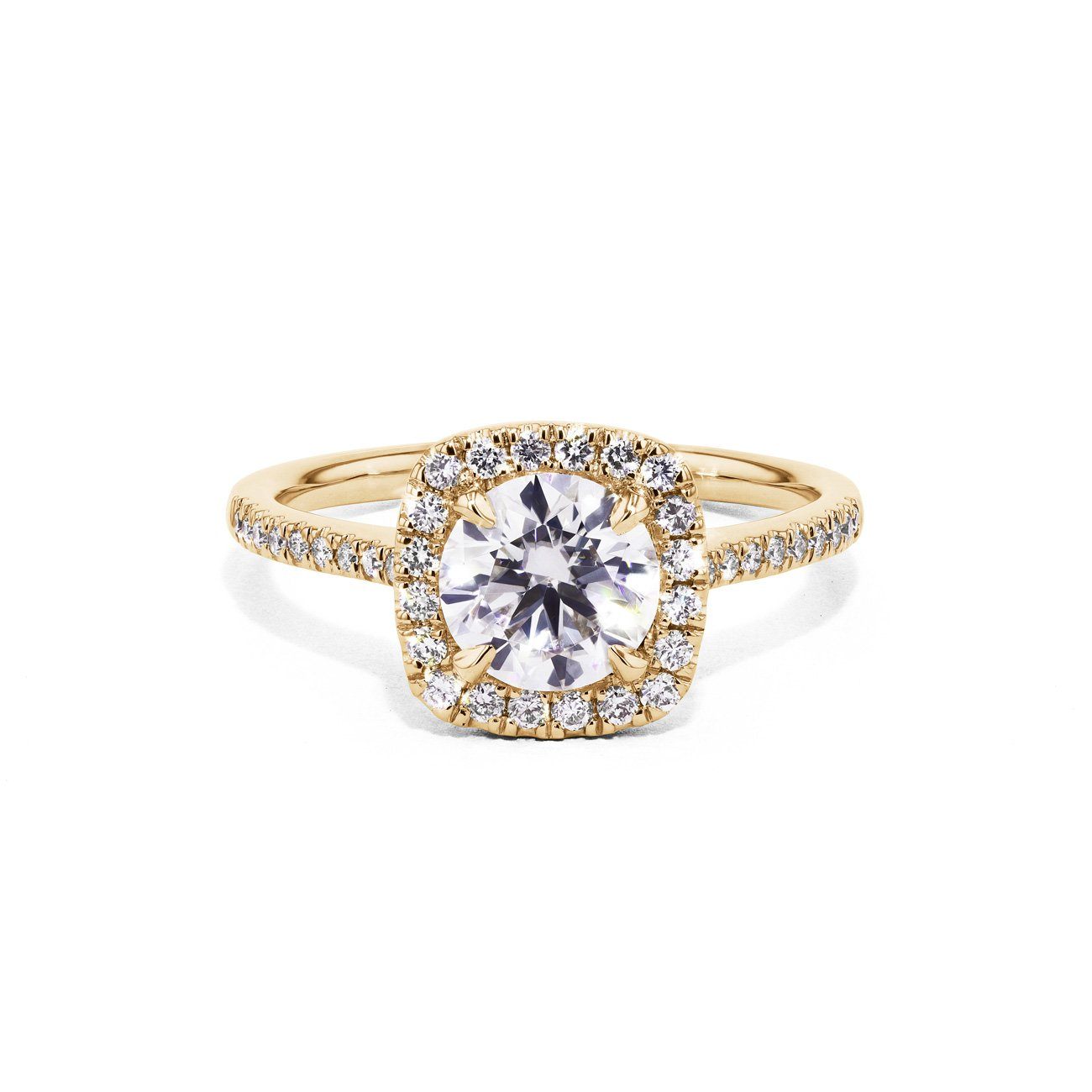 Lynn Cushion Engagement Rings Princess Bride Diamonds 3 14K Yellow Gold