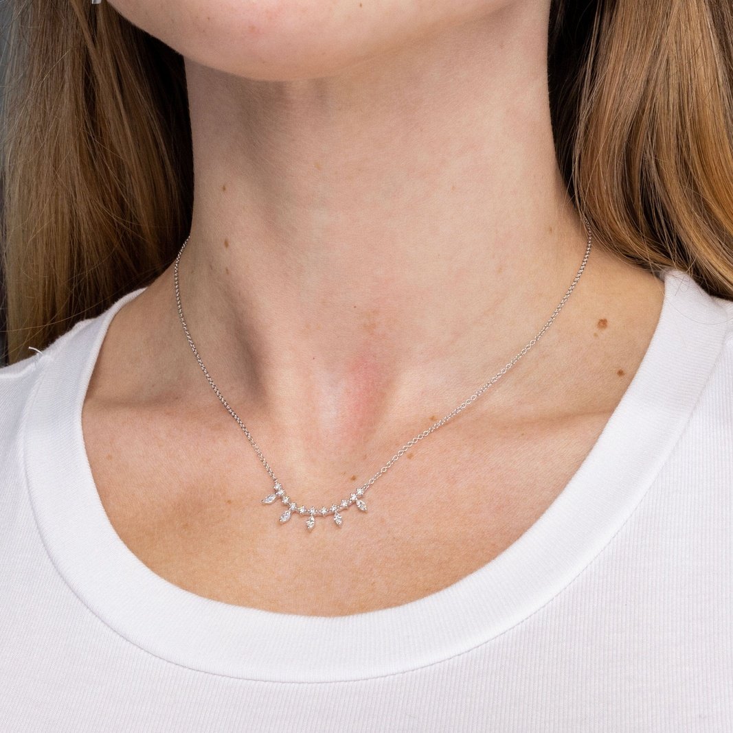 Marquise Diamond Bar Necklace Necklaces Princess Bride Diamonds