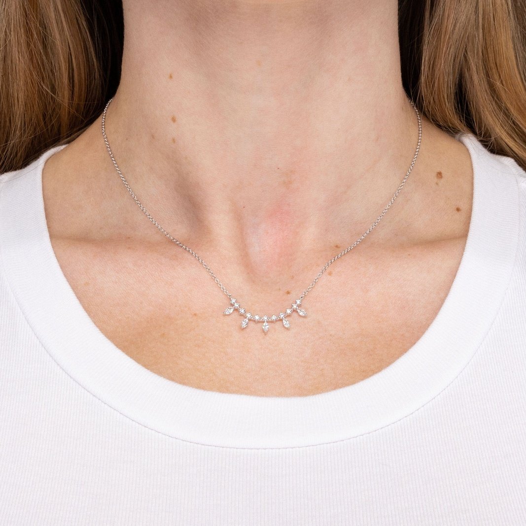 Marquise Diamond Bar Necklace Necklaces Princess Bride Diamonds
