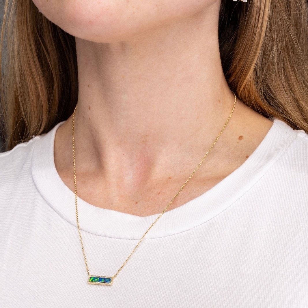 Opal Bar Necklace Necklaces Princess Bride Diamonds