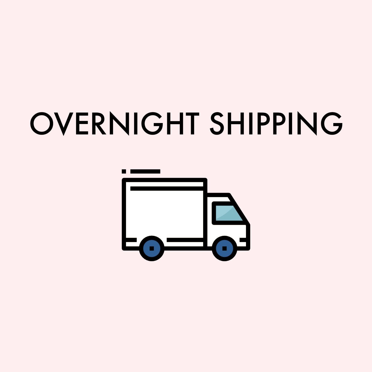 Overnight - Free shipping and delivery icons