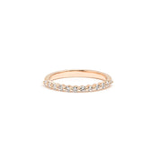Petite Floating Diamond Ring Ring Princess Bride Diamonds 3 14K Rose Gold