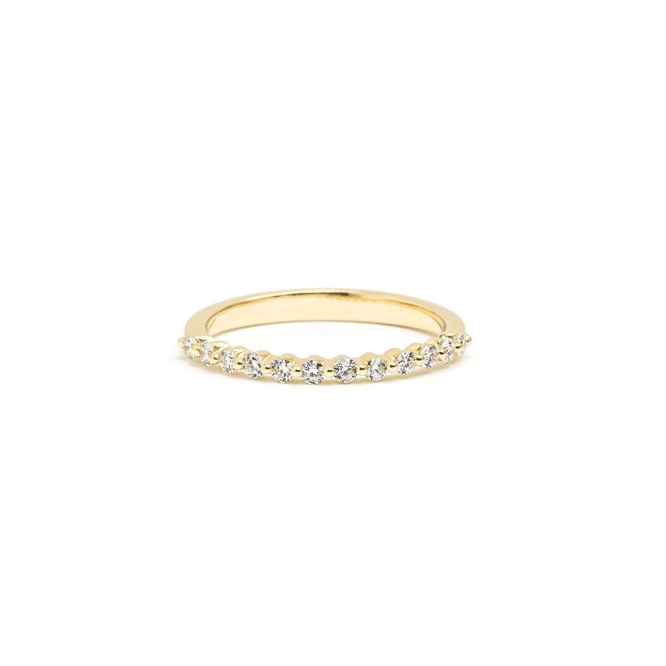 Petite Floating Diamond Ring Ring Princess Bride Diamonds 3 14K Yellow Gold
