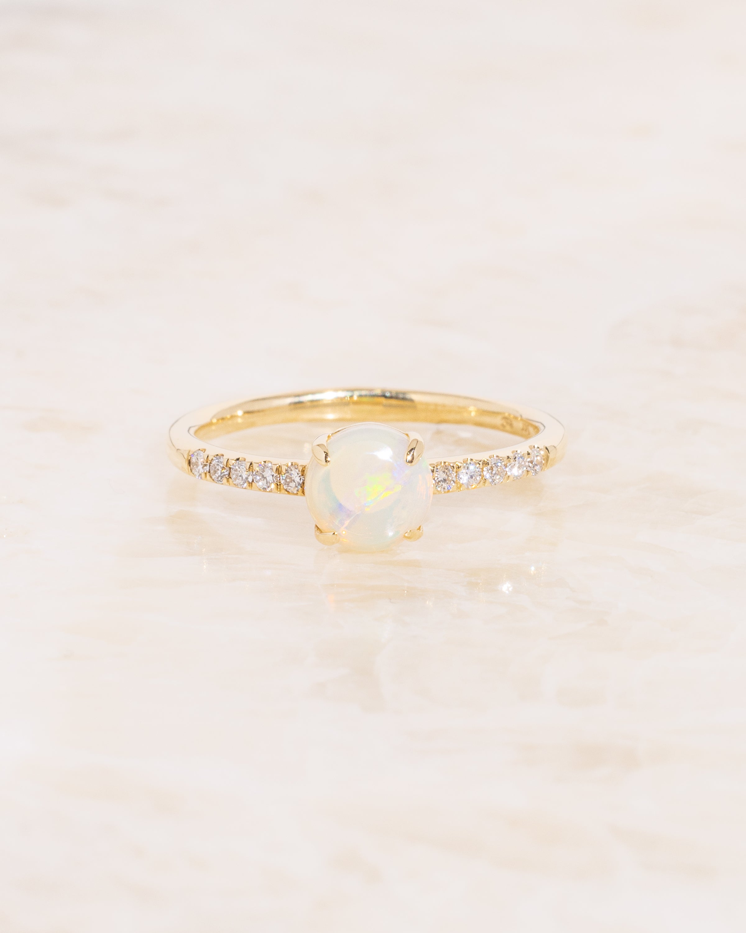 Round Ethiopian Jelly Opal Ring Rings Princess Bride Diamonds 