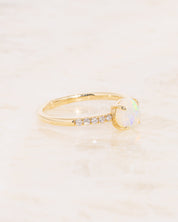 Round Ethiopian Jelly Opal Ring Rings Princess Bride Diamonds