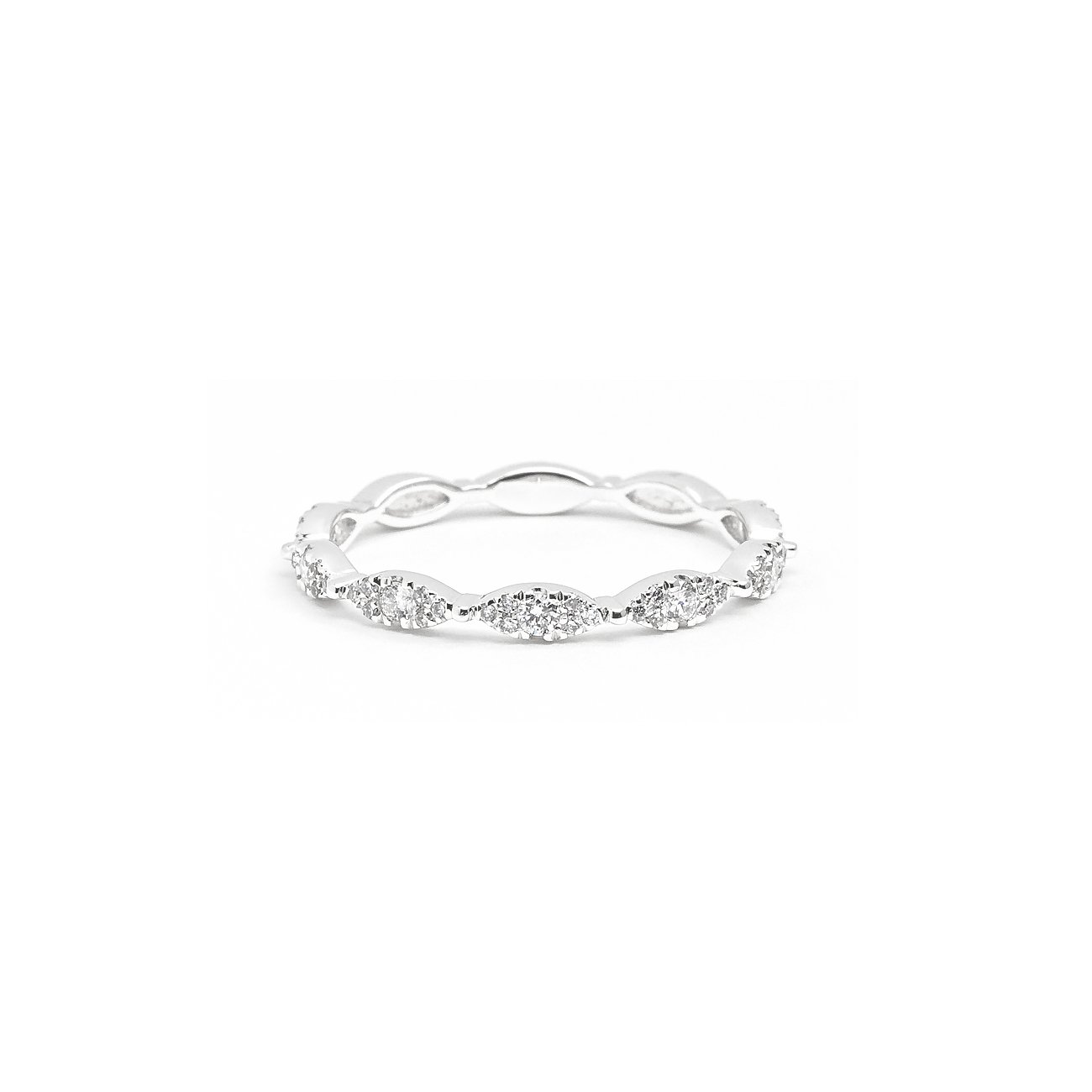 Seamless Marquise Diamond Ring Ring Princess Bride Diamonds 3 14K White Gold
