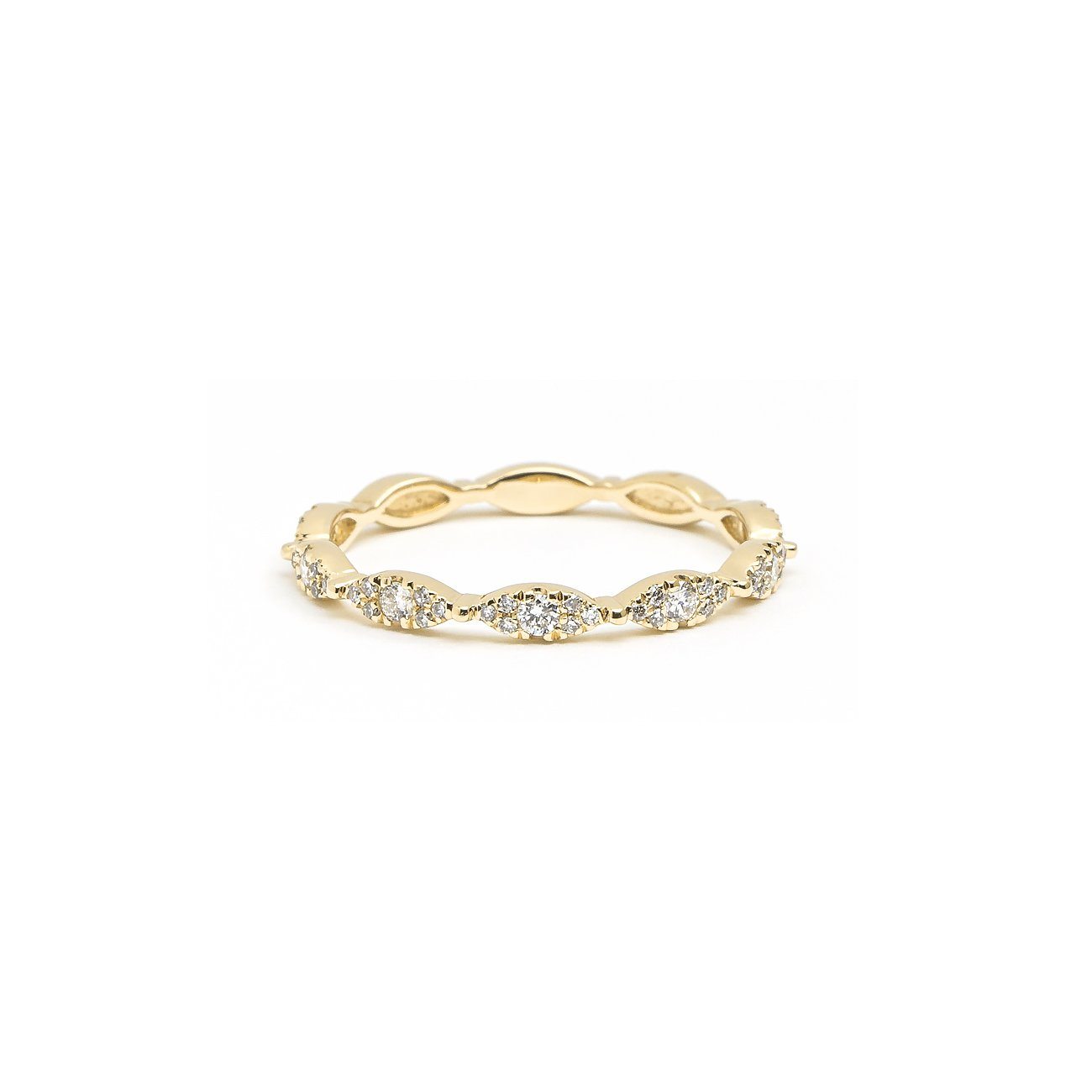 Seamless Marquise Diamond Ring Ring Princess Bride Diamonds 3 14K Yellow Gold
