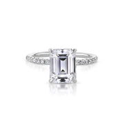 Stephanie Emerald Engagement Rings Princess Bride Diamonds 3 14K White Gold