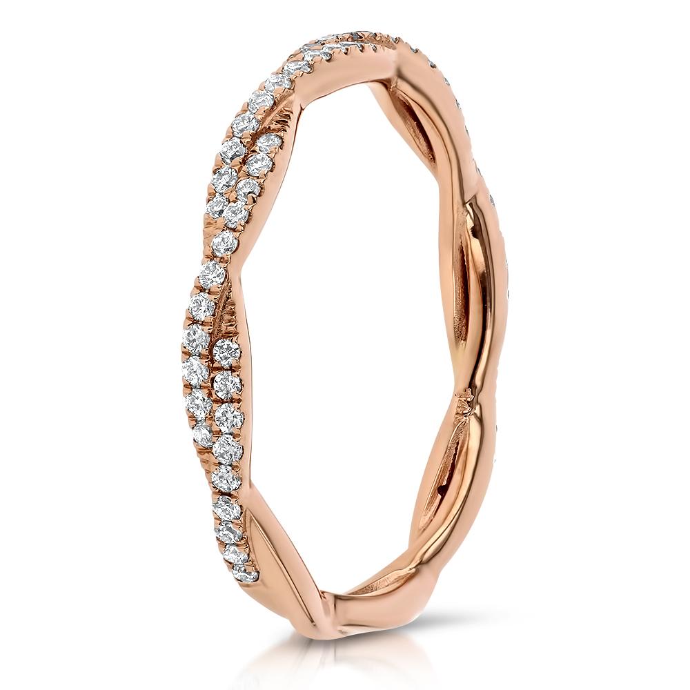 Tight Braid Diamond Ring Ring Princess Bride Diamonds