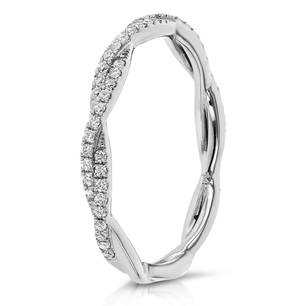Tight Braid Diamond Ring Ring Princess Bride Diamonds
