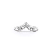 V-Constellation Stackable Ring Ring Princess Bride Diamonds 3 14K White Gold