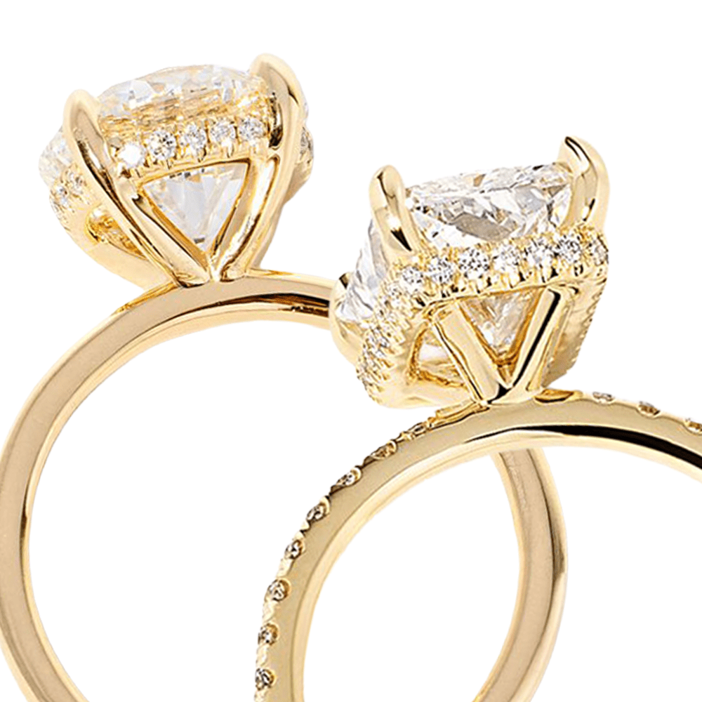 Hidden Halo and Under Halo Engagement Rings – PBD