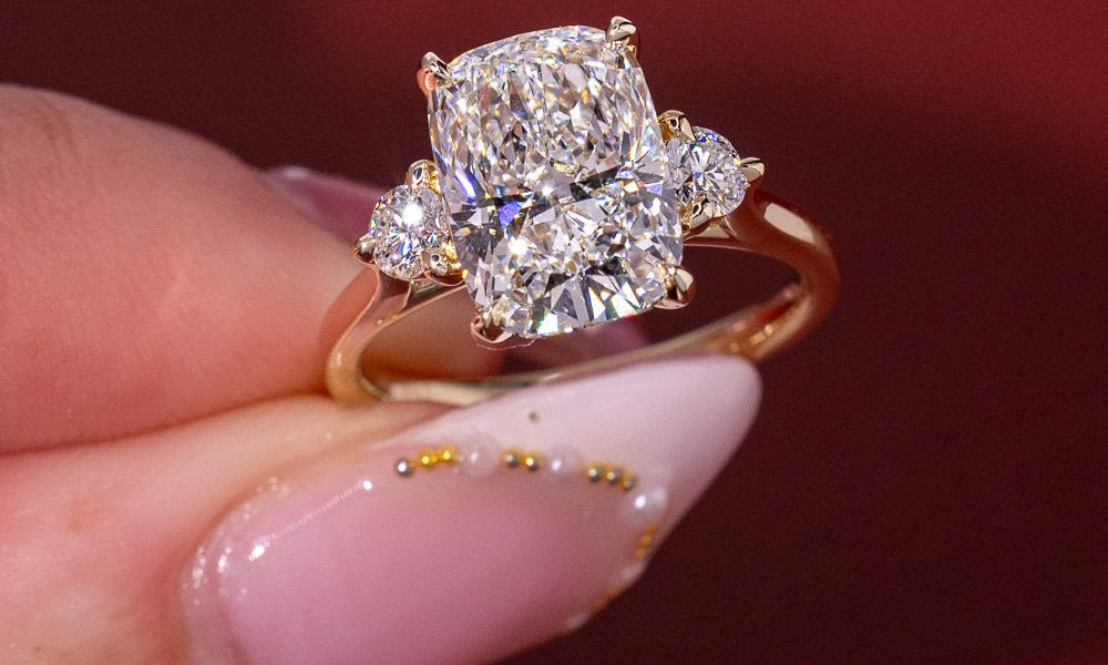 Ready to Ship Cushion Engagement Rings - PBD